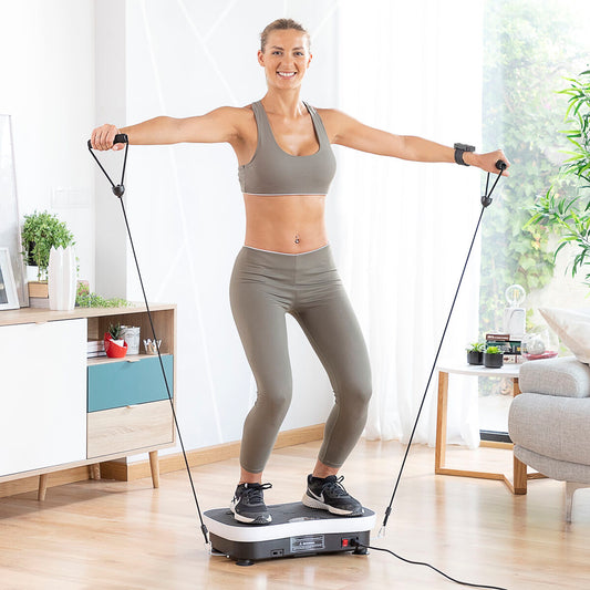 Vibration Training Plate with Accessories and Exercise Guide Vybeform