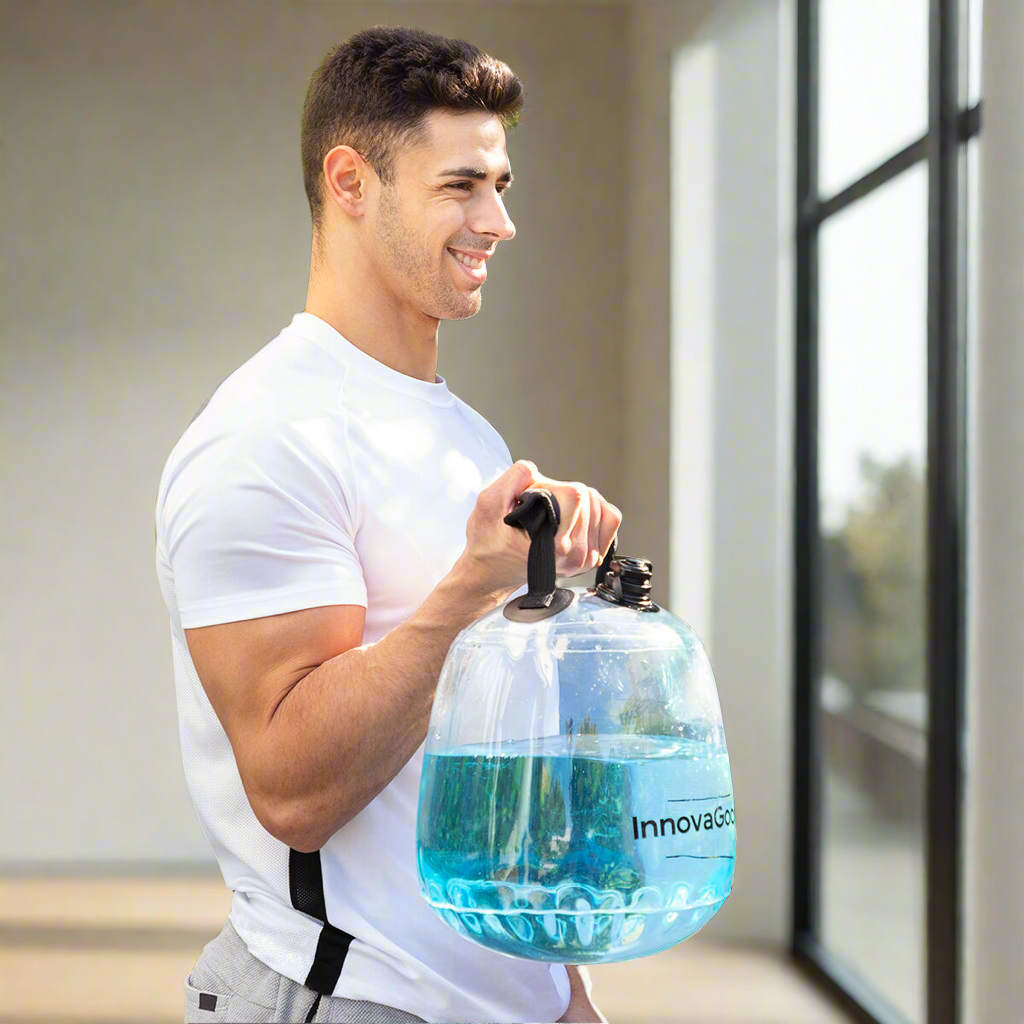 Kettle Bell remplie d'eau pour l'entraînement physique avec guide d'exercices