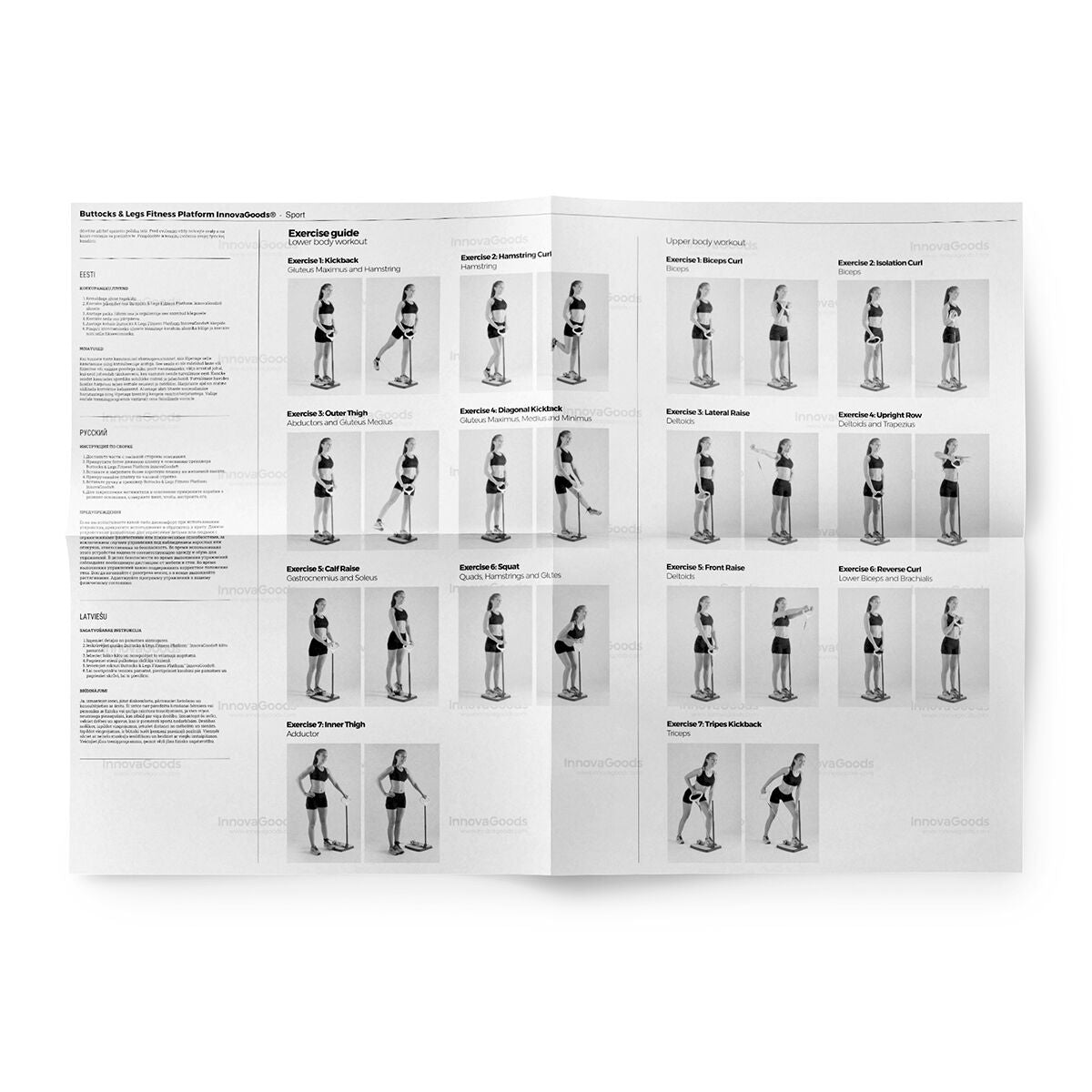 Buttocks & Legs Fitness Platform with Exercise Guide