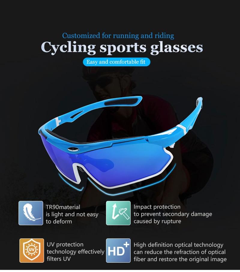 Gafas de sol polarizadas para ciclismo deportivo Gafas de sol para bicicleta de montaña UV